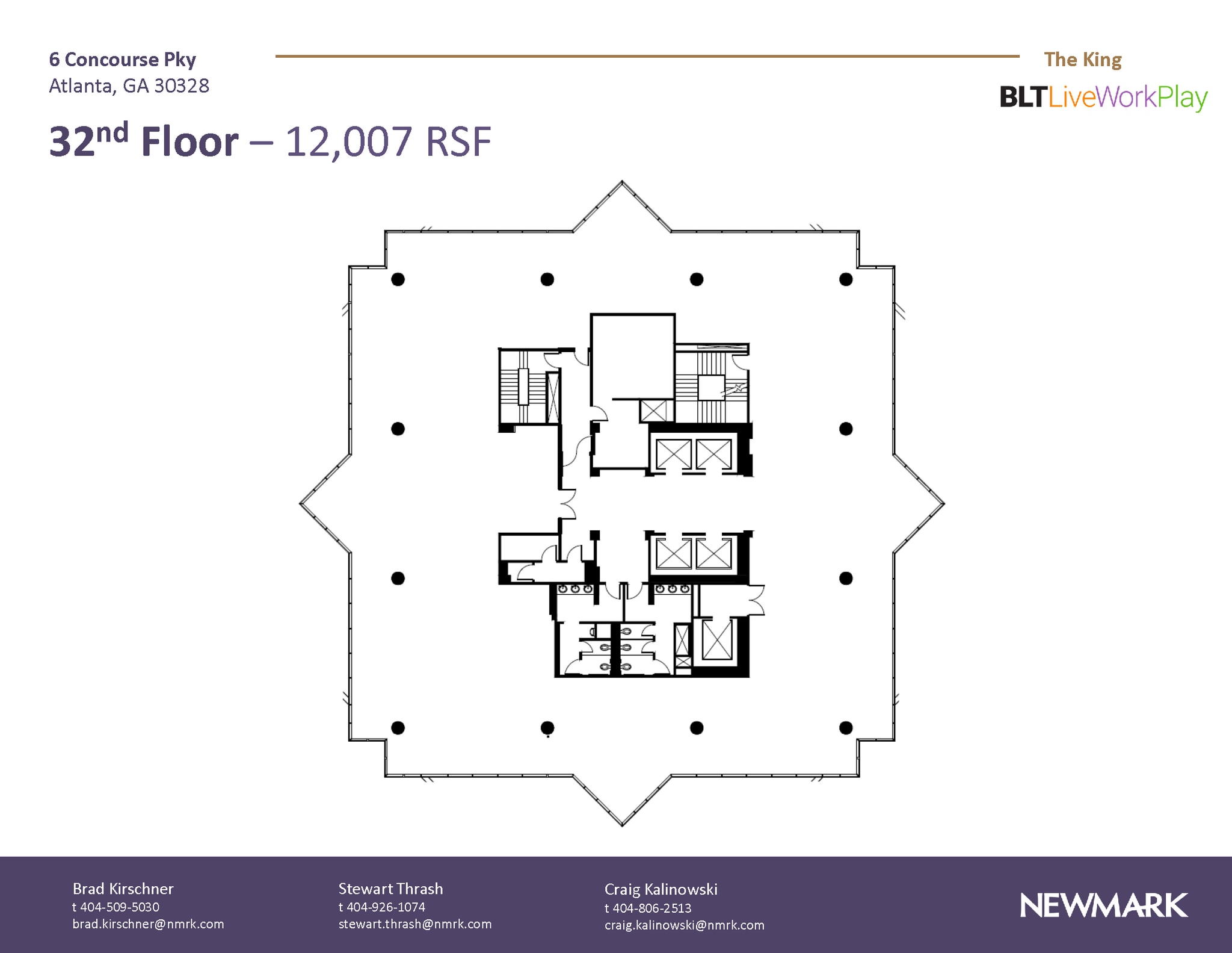 6 Concourse Pky NE, Atlanta, GA à louer Plan d’étage– Image 1 sur 1