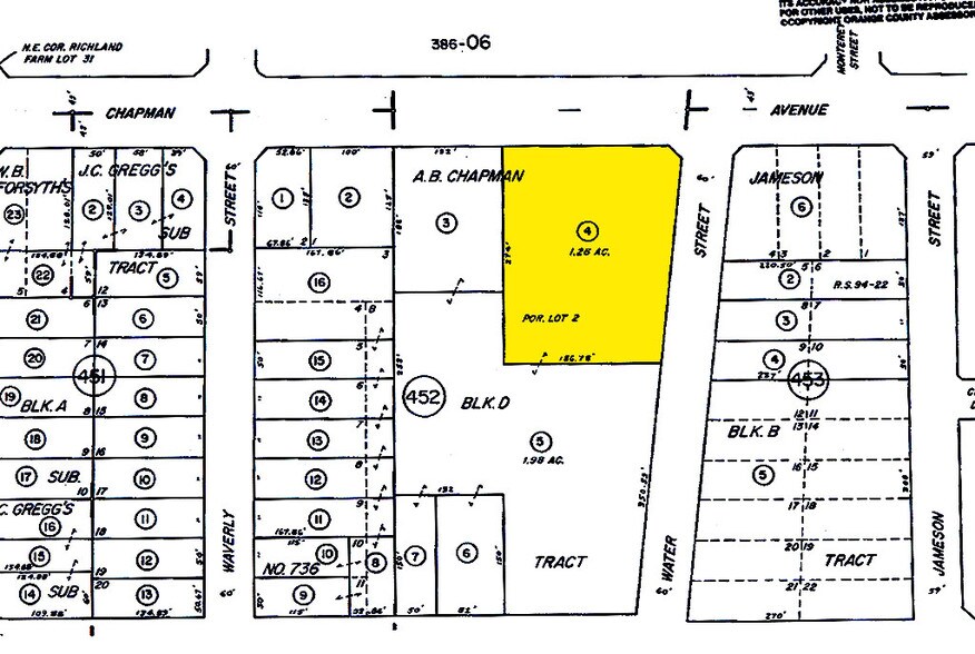 1110 E Chapman Ave, Orange, CA à louer - Plan cadastral – Image 2 sur 7