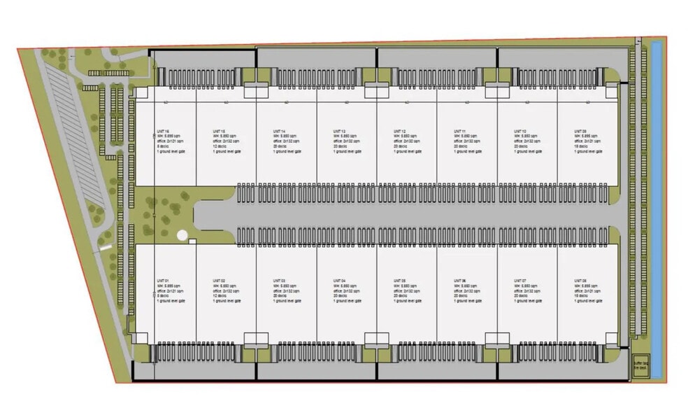 Bureau dans Calais à louer - Plan de site – Image 3 sur 3