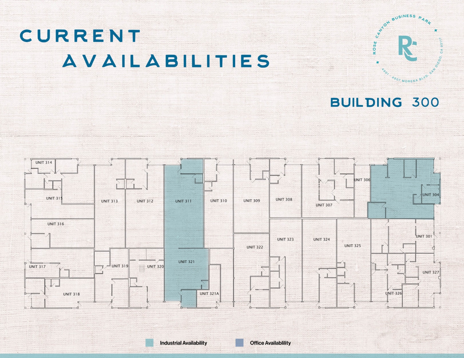4901-4907 Morena Blvd, San Diego, CA à louer Plan d’étage– Image 1 sur 5