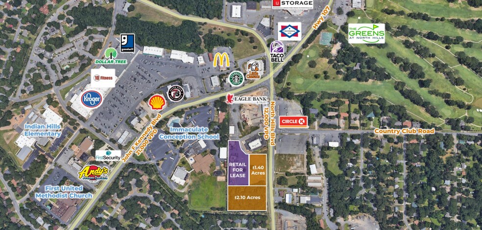 7311 N Hills Blvd, North Little Rock, AR à louer - Photo de l’immeuble – Image 1 sur 3
