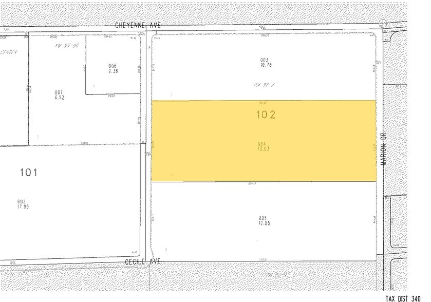 3101 N Marion Dr, Las Vegas, NV à louer - Plan cadastral – Image 2 sur 7