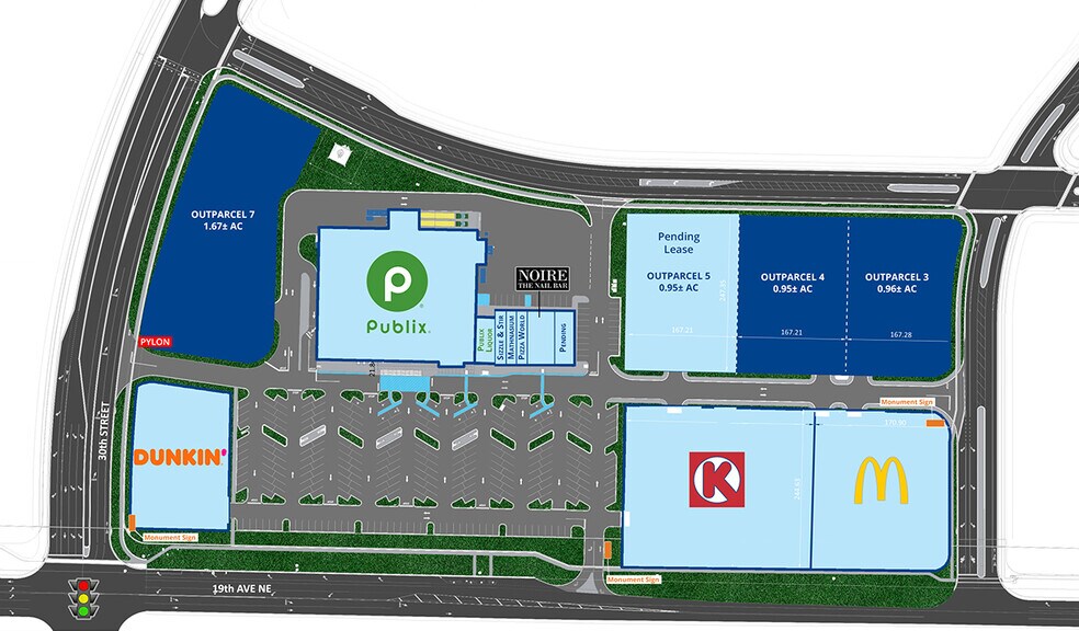 19th Ave NE & 30th Street SE, Ruskin, FL à louer - Plan de site – Image 2 sur 3