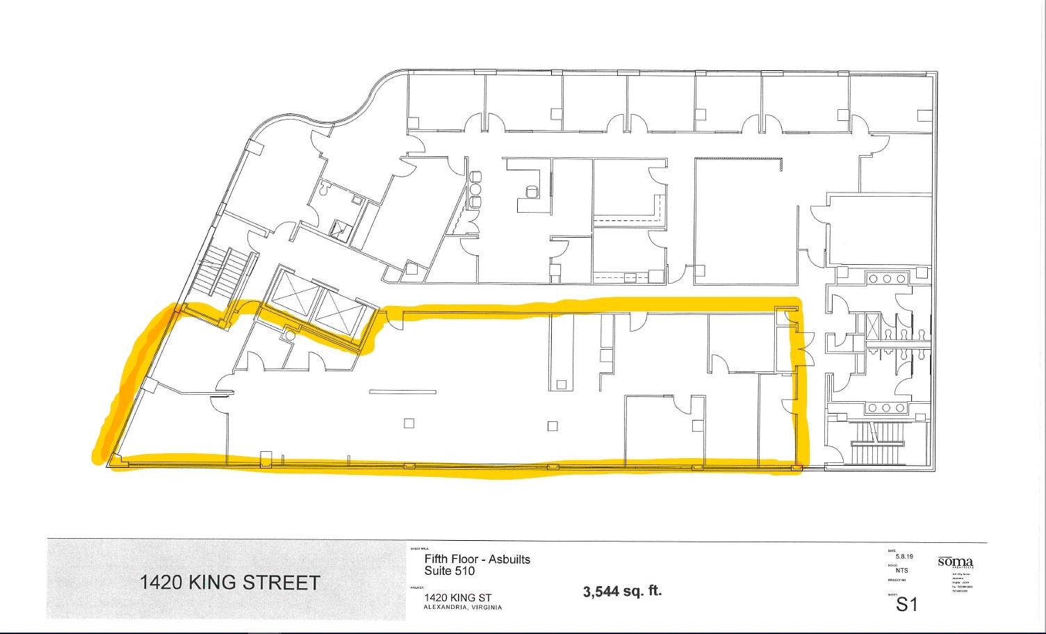 1420 King St, Alexandria, VA à louer Plan d’étage– Image 1 sur 1