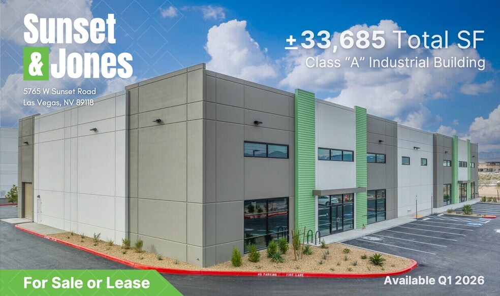5765 W Sunset Rd, Las Vegas, NV à vendre - Photo de l’immeuble – Image 1 sur 23