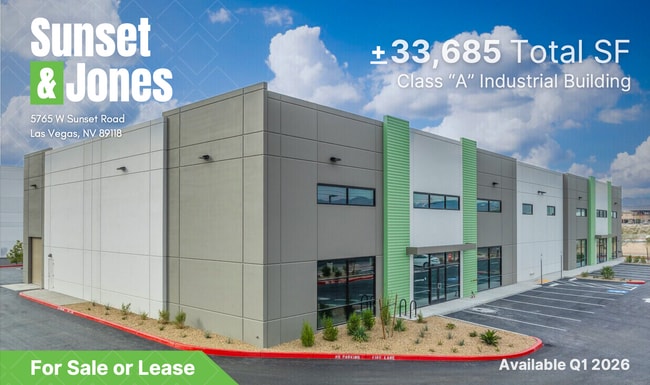 Plus de détails pour 5765 W Sunset Rd, Las Vegas, NV - Industriel/Logistique à vendre