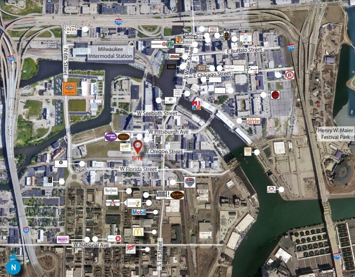 205 W Oregon St, Milwaukee, WI à louer - Aérien – Image 2 sur 3