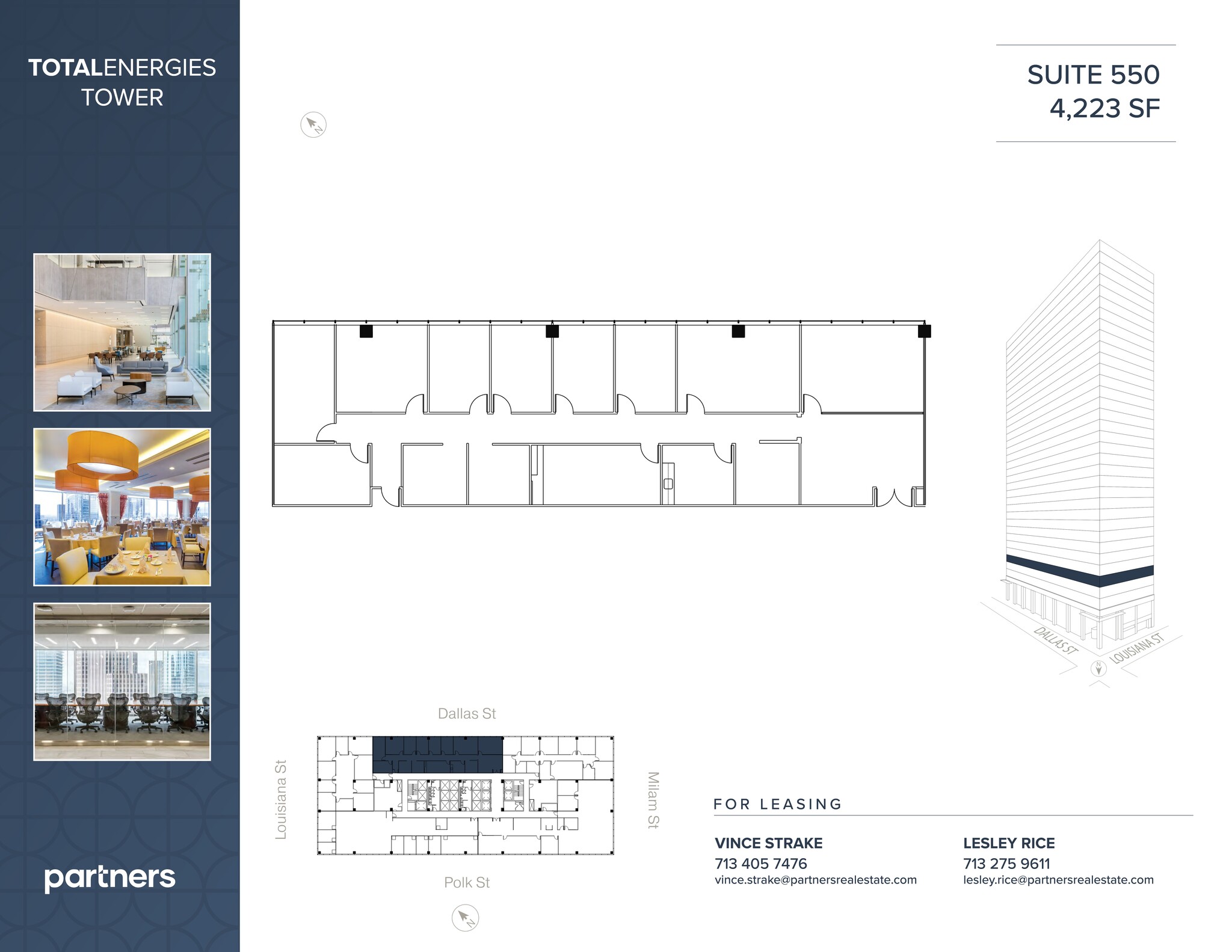 1201 Louisiana St, Houston, TX à louer Plan de site– Image 1 sur 2