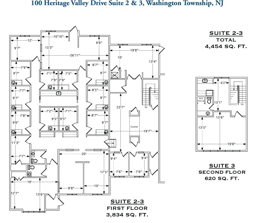 100 Heritage Valley Dr, Sewell, NJ 08080 - Lot 2 & 3 -  - Plan d’étage - Image 1 of 1