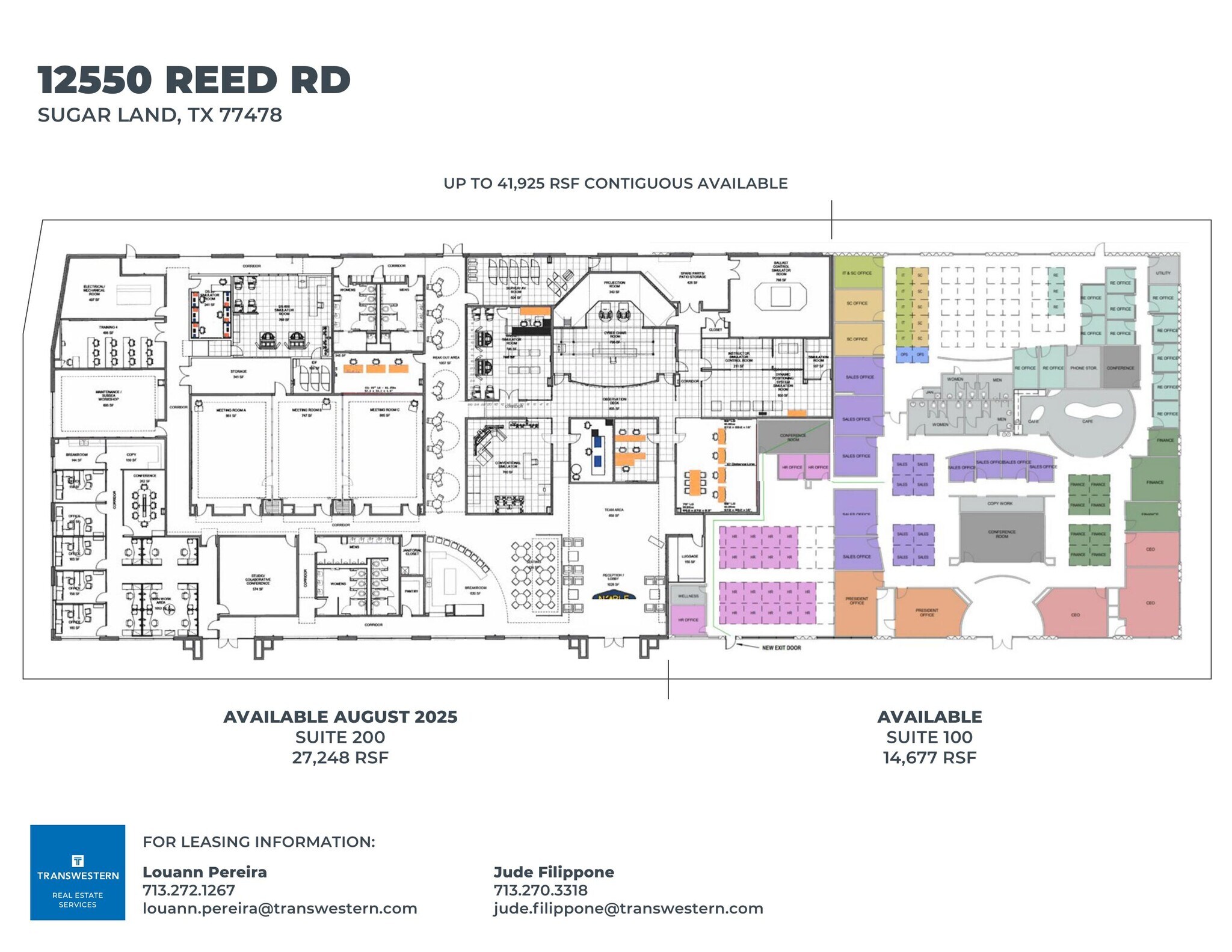 12550 Reed Rd, Sugar Land, TX à louer Plan d’étage– Image 1 sur 1