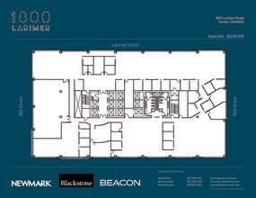 1800 Larimer St, Denver, CO à louer Plan d’étage– Image 1 sur 1