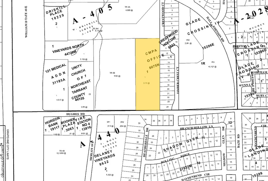 1450 Hughes Rd, Grapevine, TX à louer - Plan cadastral – Image 2 sur 6