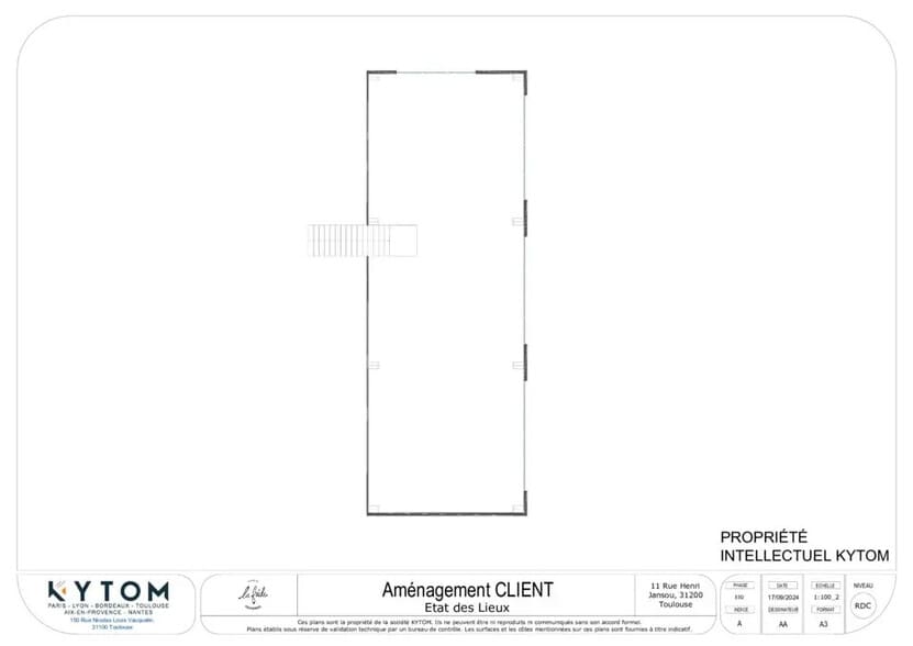 Local commercial dans Toulouse à louer - Plan d’étage – Image 2 sur 7