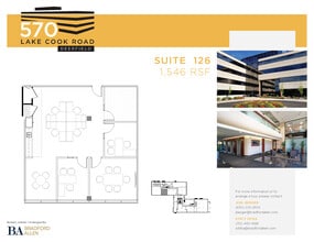570 Lake Cook Rd, Deerfield, IL à louer Plan d’étage– Image 1 sur 1