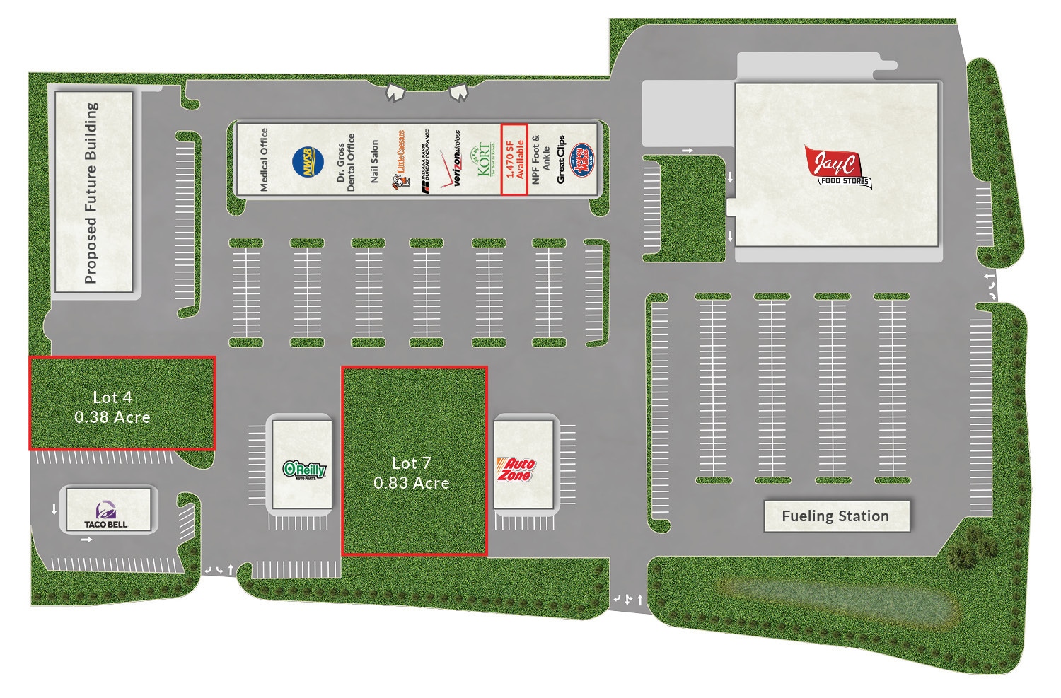 9401-9501 In-160, Charlestown, IN à louer Plan de site– Image 1 sur 2