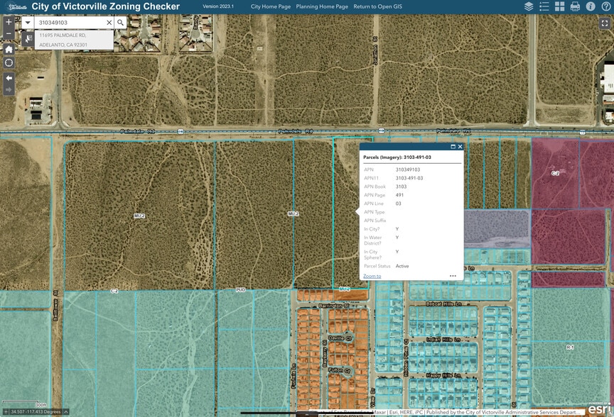11695 Palmdale Rd, Adelanto, CA à vendre - Plan de site – Image 1 sur 6