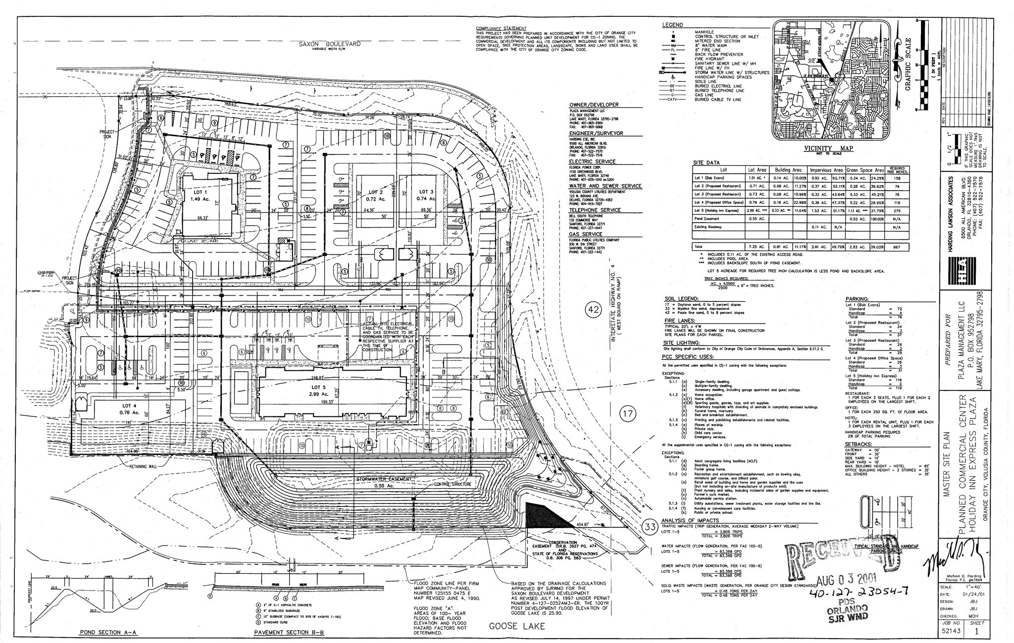 1350 Saxon Blvd, Orange City, FL à louer Plan de site– Image 1 sur 4