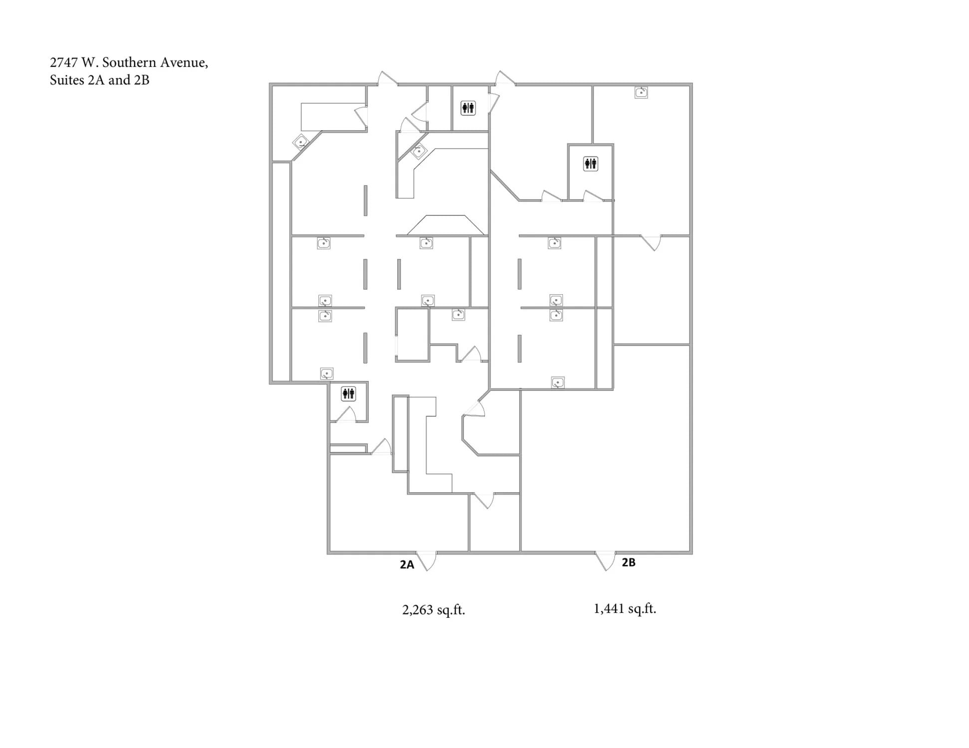 2727 W Southern Ave, Tempe, AZ à louer Plan d’étage– Image 1 sur 1