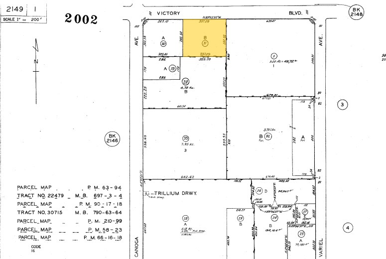21300 Victory Blvd, Woodland Hills, CA à louer - Plan cadastral – Image 2 sur 23