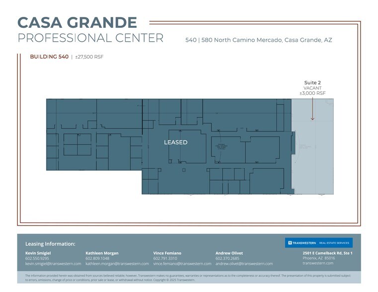 560-580 N Camino Mercado, Casa Grande, AZ à louer - Plan de site – Image 1 sur 4