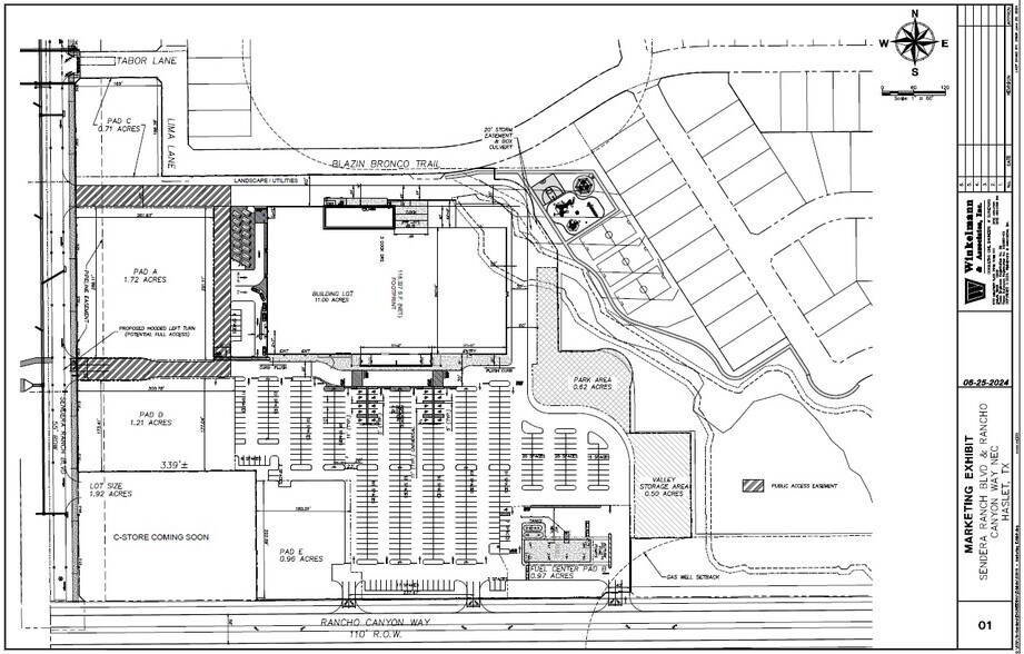 Sendera Ranch Blvd & Rancho Canyon Way, Haslet, TX à louer - Plan de site – Image 3 sur 3