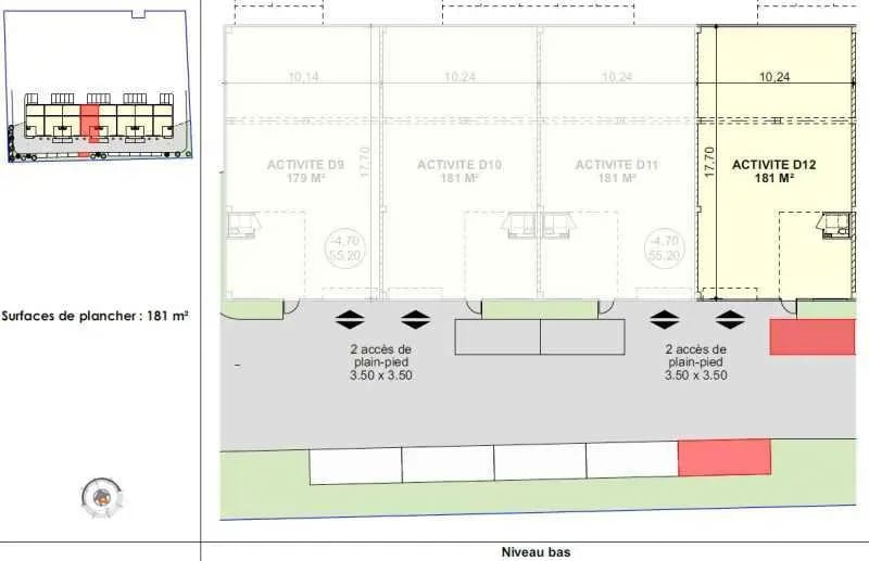 Local d'activités dans Courtry à vendre - Plan d’étage – Image 2 sur 2