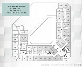 12520 High Bluff Dr, San Diego, CA à louer Plan d’étage– Image 1 sur 1
