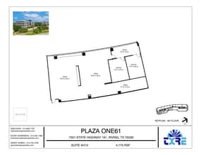 7301 N State Highway 161, Irving, TX à louer Plan d’étage– Image 1 sur 1