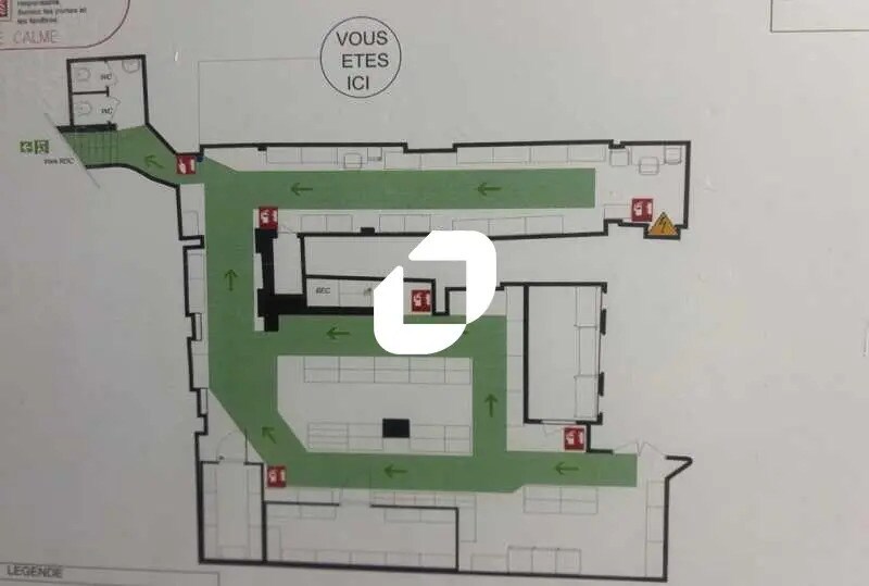 Local commercial dans Paris à louer - Plan d’étage – Image 3 sur 3