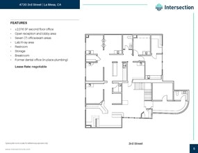 4730 3rd St, La Mesa, CA à louer Plan d’étage– Image 1 sur 2