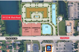 Plus de détails pour 24132 W Black Rd, Shorewood, IL - Terrain à vendre