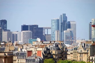 Nanterre, HDS - Vue aérienne vue de carte