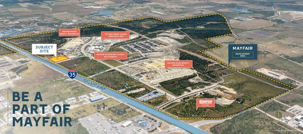 NEC of Ransom Drive & IH-35, New Braunfels, TX à louer - Aérien – Image 2 sur 6