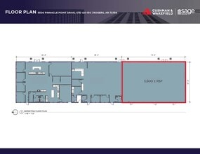 5500 Pinnacle Point Dr, Rogers, AR à louer Plan d’étage– Image 2 sur 4