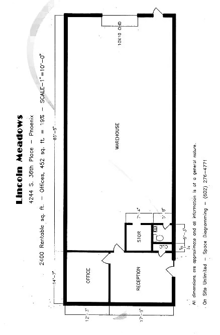 4208-4248 S 36th Pl, Phoenix, AZ à louer Plan d’étage– Image 1 sur 1
