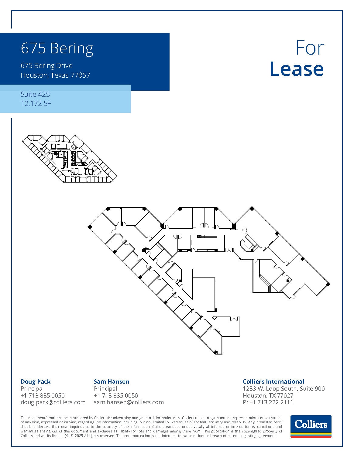 675 Bering Dr, Houston, TX à louer Plan d’étage– Image 1 sur 1