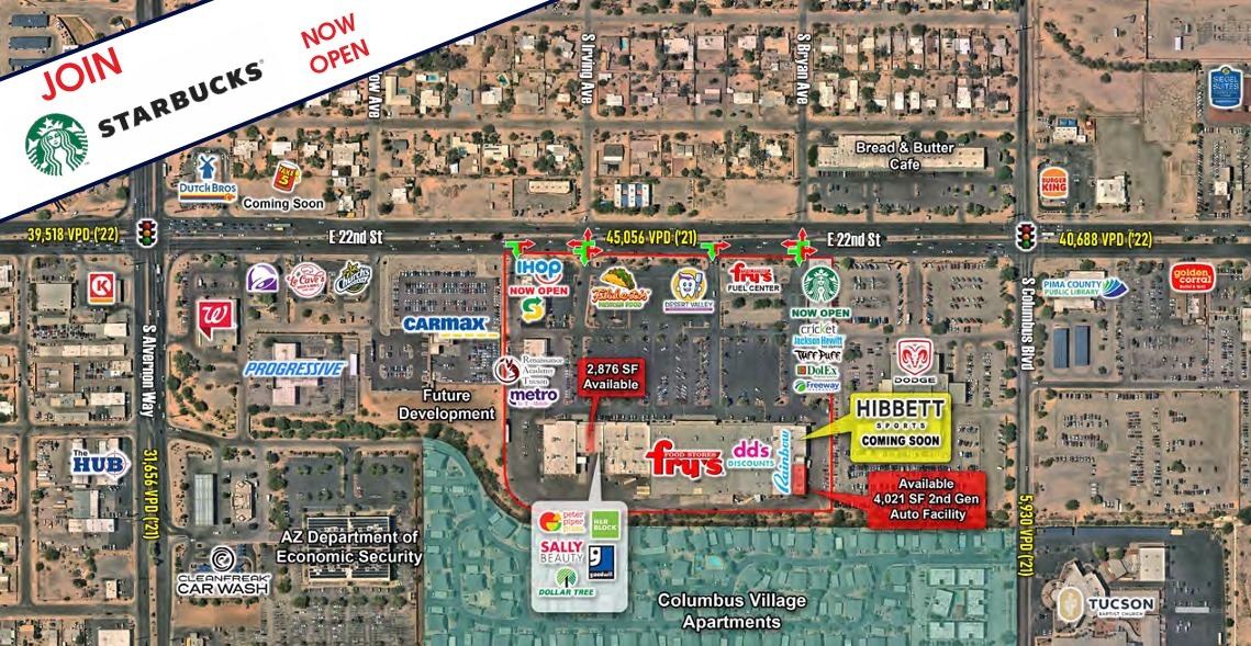 4052-4186 E 22nd St, Tucson, AZ à louer Photo de l’immeuble– Image 1 sur 14