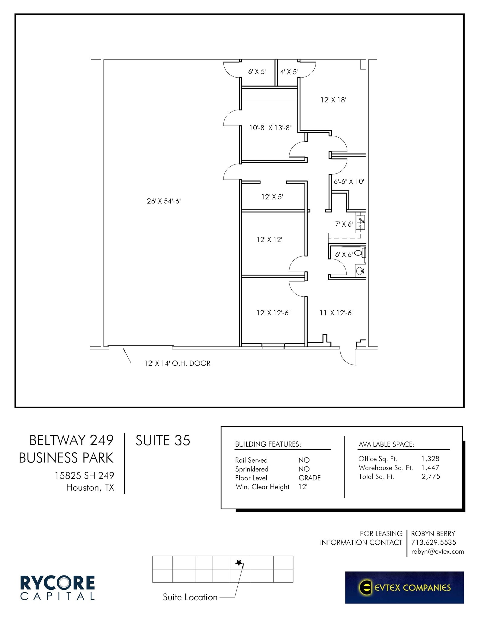 15825 State Highway 249, Houston, TX à louer Plan d’étage– Image 1 sur 1