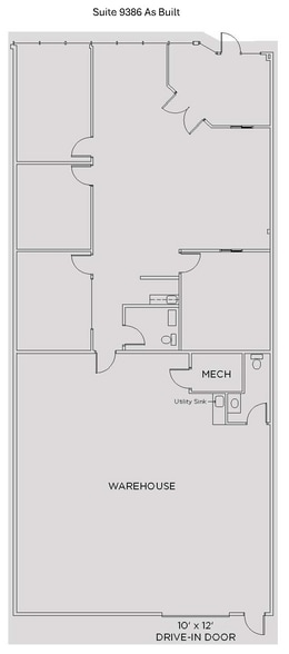 9386 Castlegate Dr, Indianapolis, IN à louer - Plan d’étage – Image 2 sur 5