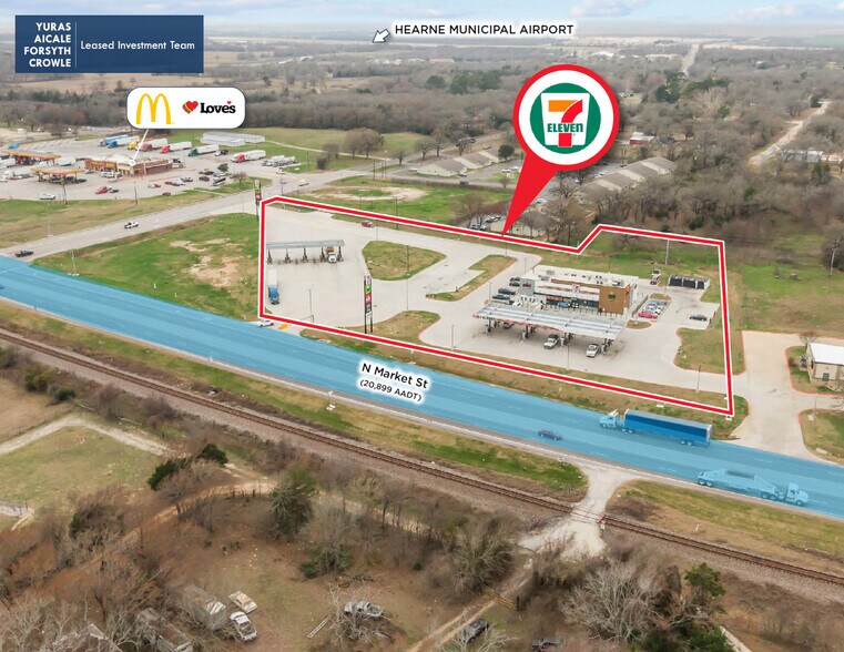 1637 N Market St, Hearne, TX à vendre - Aérien – Image 3 sur 4