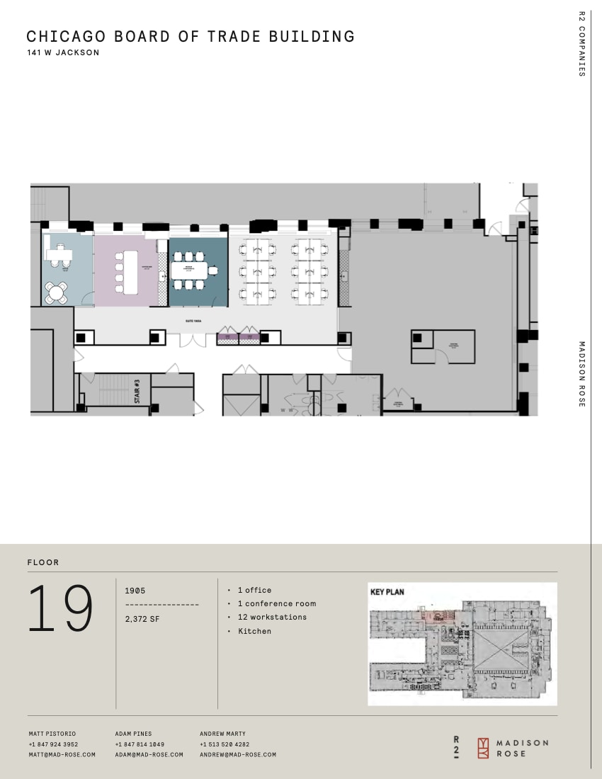 141 W Jackson Blvd, Chicago, IL à louer Plan d’étage– Image 1 sur 1