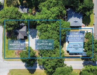 Plus de détails pour 1224 Wappoo Rd & 1740 Pinecrest Rd – à vendre, Charleston, SC