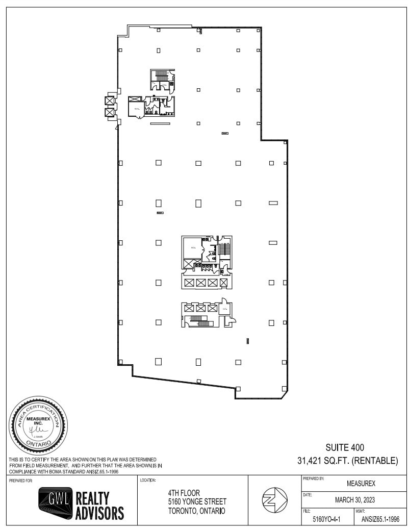 5150-5160 Yonge St, Toronto, ON à louer Plan d’étage– Image 1 sur 1