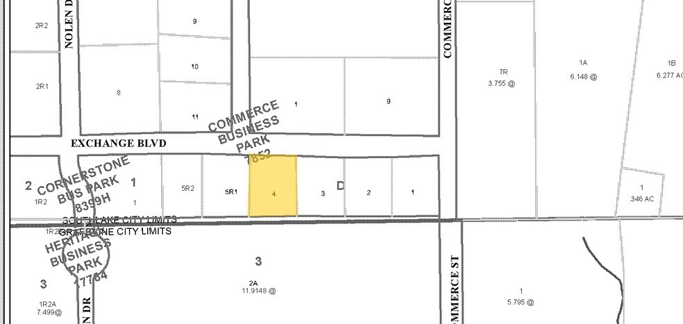 2855 Exchange Blvd, Southlake, TX à louer - Plan cadastral – Image 3 sur 3