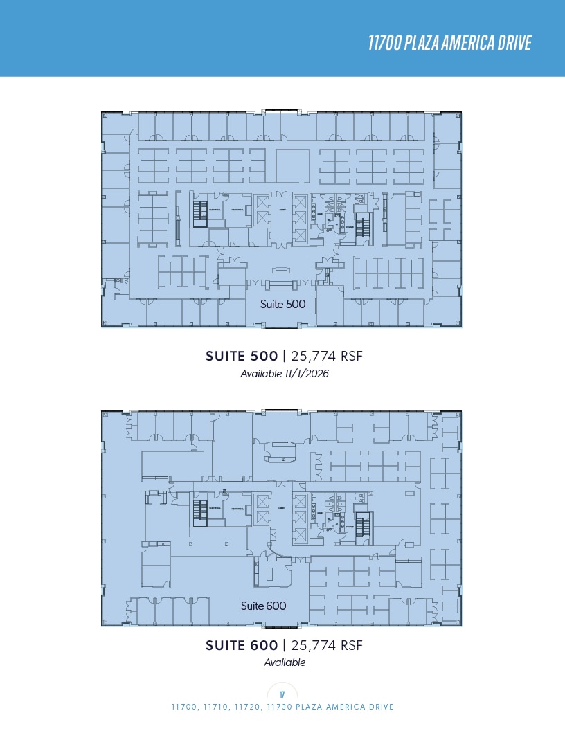 11700 Plaza America Dr, Reston, VA à louer Plan d’étage– Image 1 sur 1