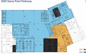 1400 Sierra Point Pky, Brisbane, CA à louer Plan d’étage– Image 1 sur 1