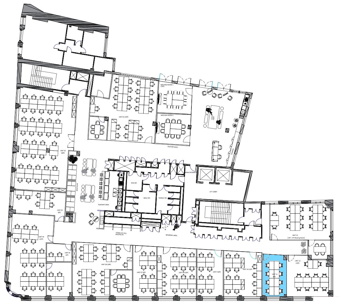 11 Slingsby Pl, Londres à louer Plan d’étage– Image 1 sur 1