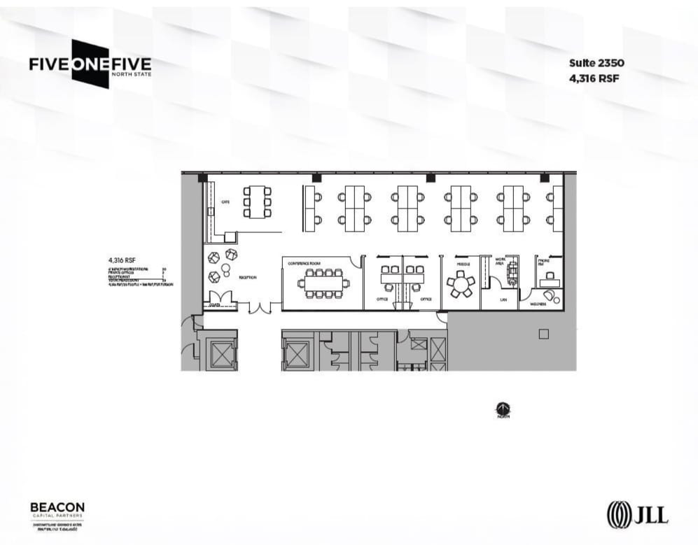 515 N State St, Chicago, IL à louer Plan d’étage– Image 1 sur 1