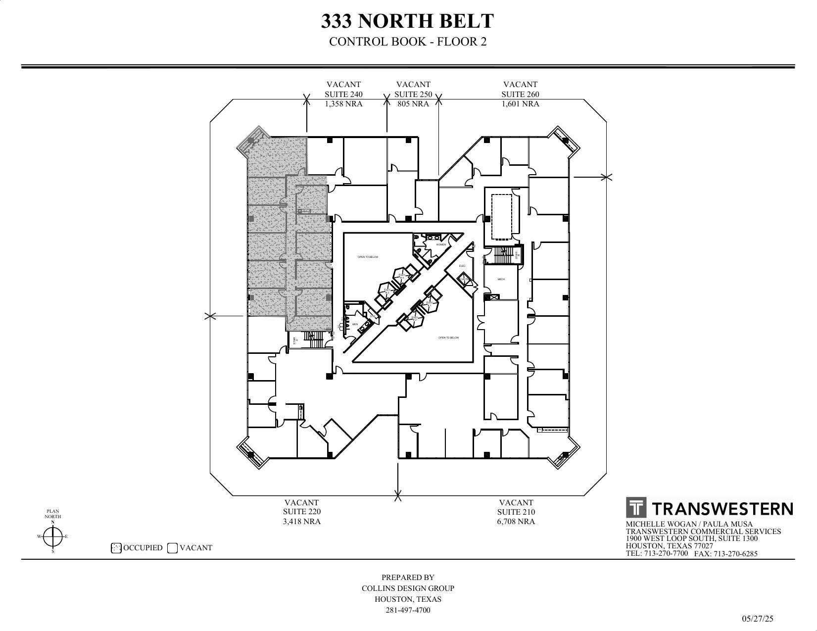 333 N Sam Houston Pky E, Houston, TX à louer Plan d’étage– Image 1 sur 1