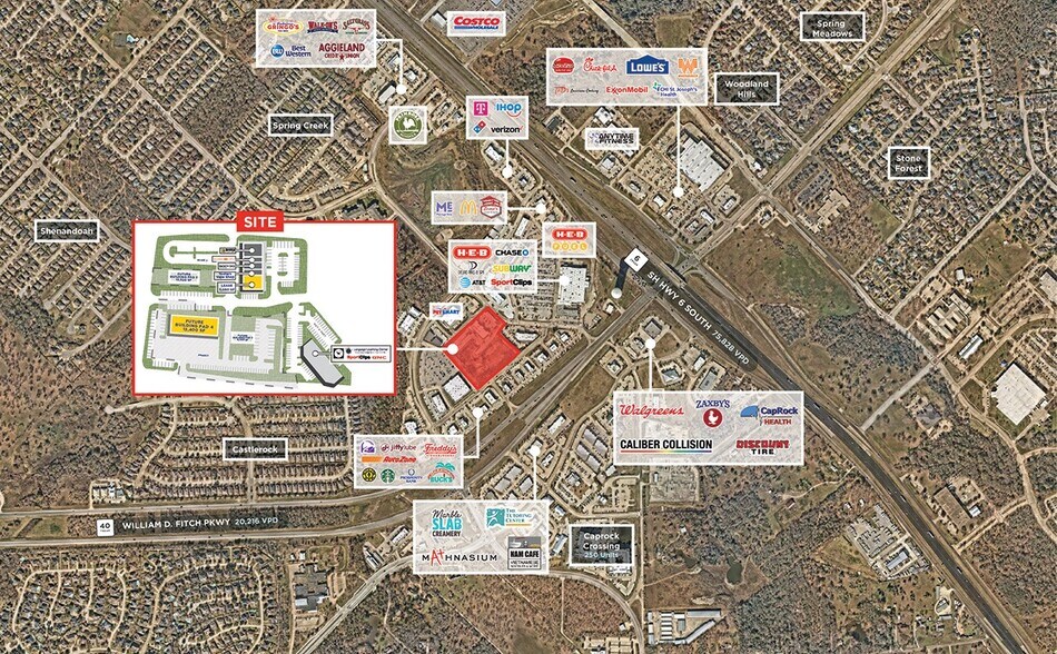 NWQ of SH-6 and William D. Fitch Parkway, College Station, TX à louer - Aérien – Image 3 sur 6